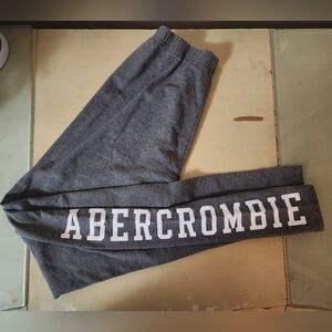 Abercrombie Kids Charcoal Leggings with White Logo
